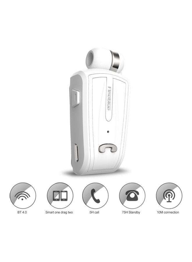 NIBEMINENT F-V6 Bluetooth 4.0 Wireless In-Ear Headphones With Mic White - Image 4