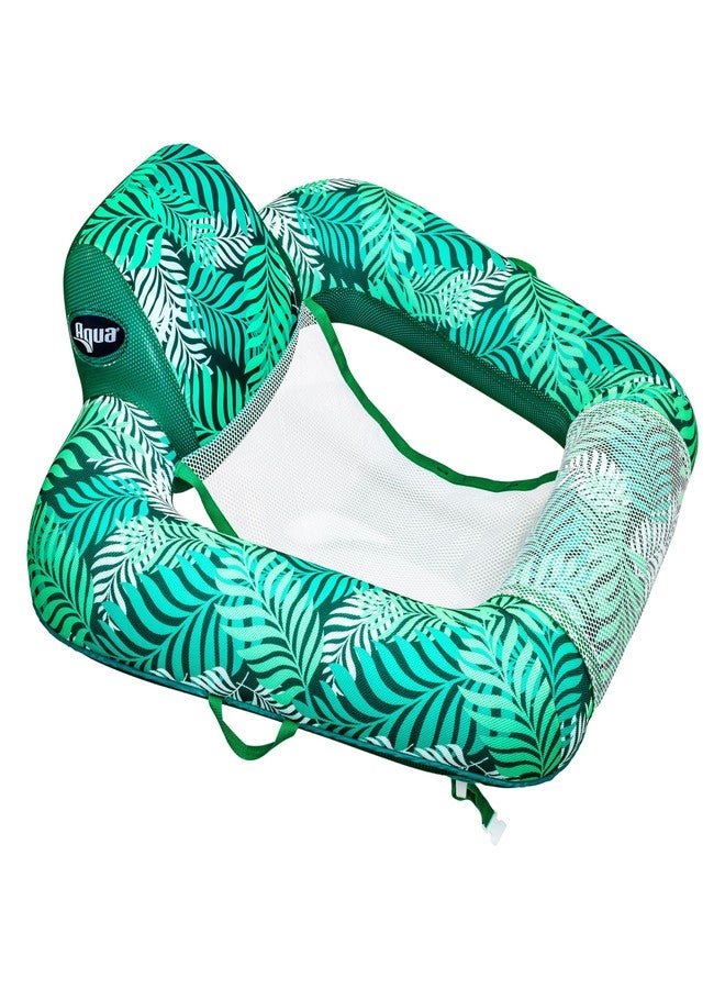 Aqua Leisure Aqua Zero Gravity Pool Chair Float - Inflatable, Heavy Duty Adult Pool Chair for Floating - Blue Teal - Image 1