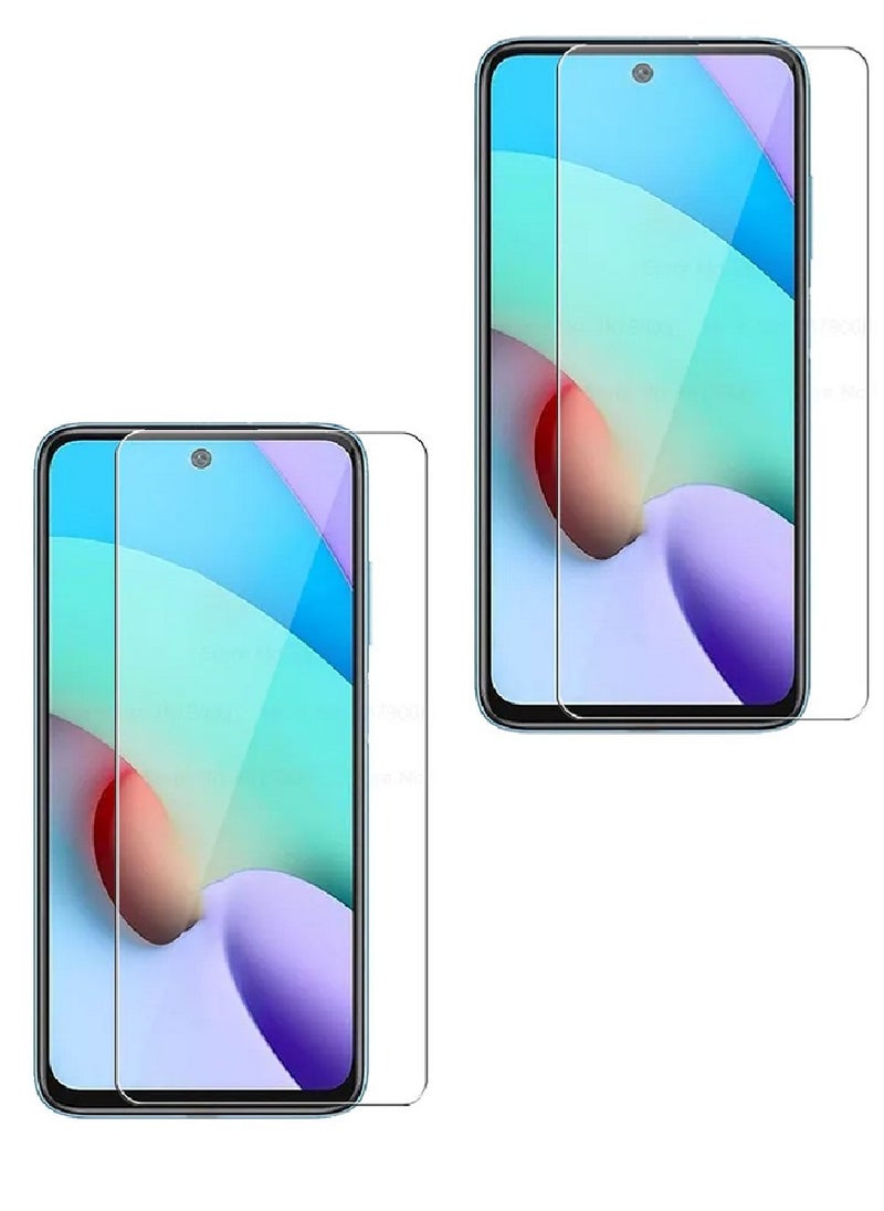 Super 2 Pieces Tempered Glass Screen Protector Clear Designed For Xiaomi Redmi Note 11 4G Full Screen Coverage And Bubble Free - Image 1