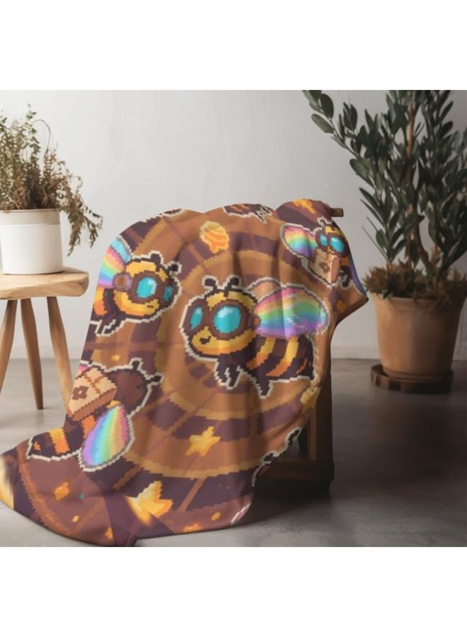 عام Wisdom Fairy (أحدث) بطانية رقيقة من الفانيلا (دافئة ومريحة، ومناسبة للنوم، واستخدام اللعبة، وإزالة الغبار والرمل) 150 سم * 200 سم - 112 - Image 3