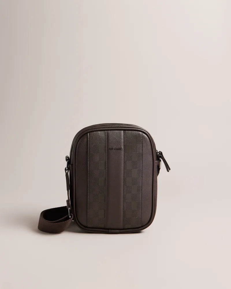 Ted Baker House Check PU Flight Bag