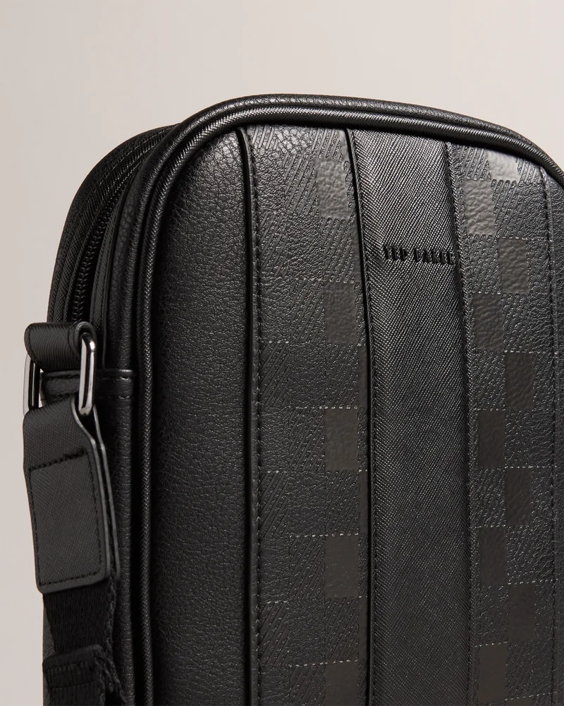 Ted Baker House Check PU Flight Bag