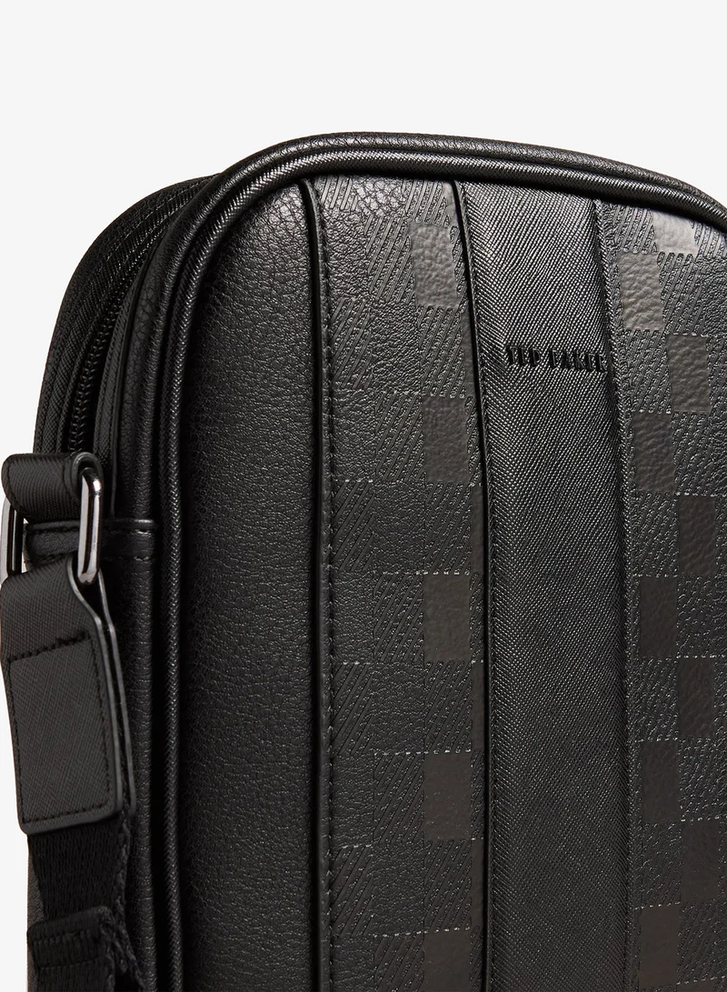 Ted Baker  House Check PU Flight Bag for Men | Best Price UAE