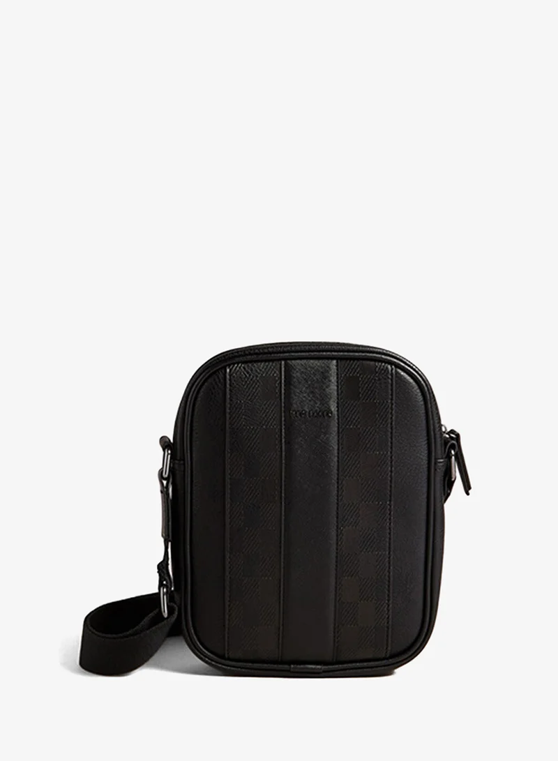 Ted Baker House Check PU Flight Bag