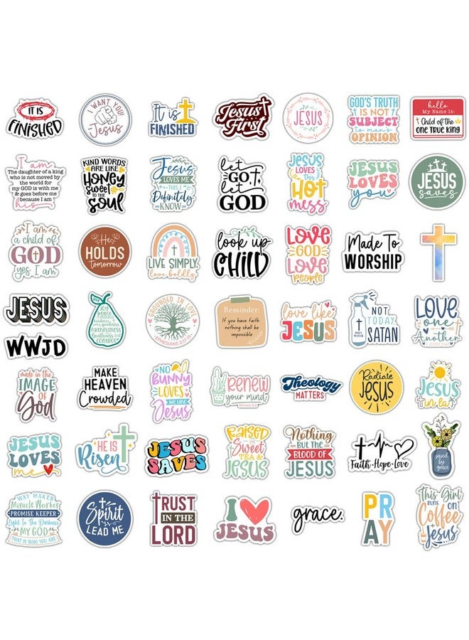 Krazy4K 100 Pack Inspiring Christian Stickers For Water Bottles Laptops Phone Cases Planners Journaling Scrapbooks Waterproof Vinyl Religious Bible Verses For Kids Teens Girls And Boys (Faith)  - Image 4