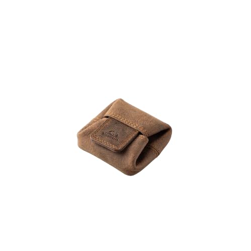 BROWN BEAR Small Envelope Coin Purse with Snap Fastner, Stylish Coin Pouch for Men and Women, Small Coin Purse - Brown - Image 1