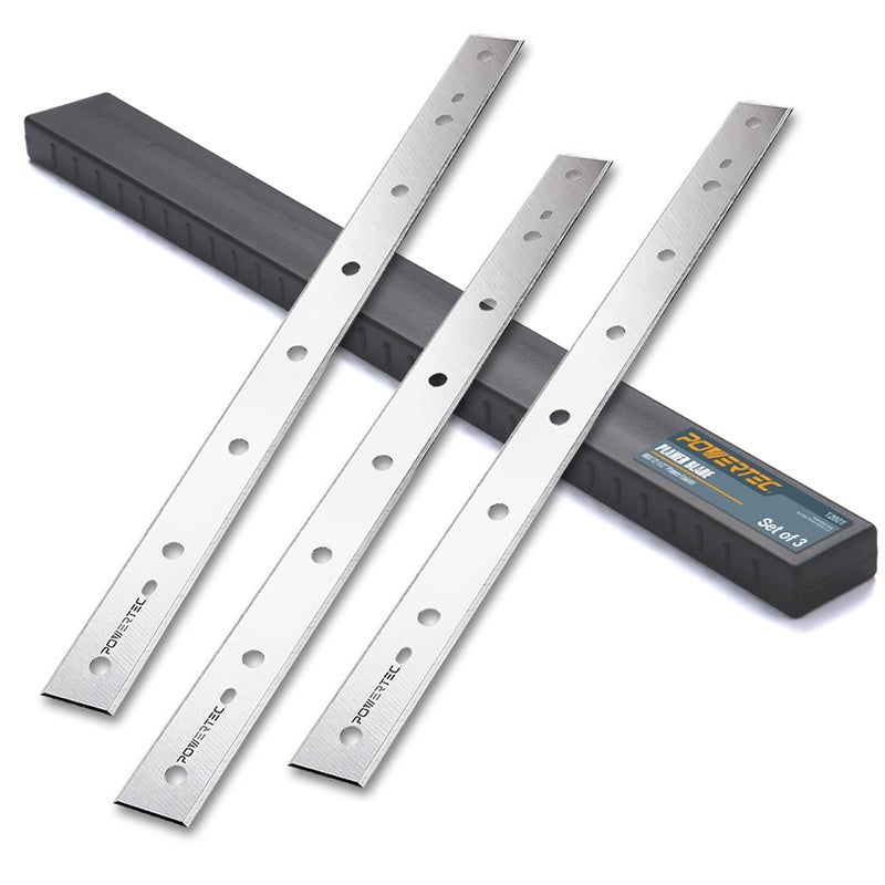 POWERTEC 12-1/2 Inch Planer Blades for DeWalt DW734 Planer, Replacement for DW7342 Planer Knives, Set of 3 (12801) - Image 1