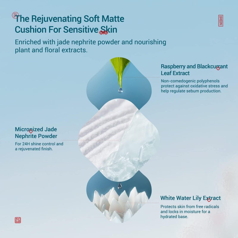 FLORASIS Flawless Jade Breathable Longwear Cushion Foundation (N25 Rippling Lotus) - Image 3