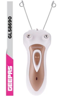 GEEPAS Geepas GLS8690 Rechargeable Ladies Epilator 1.5 W - Ideal for All Types of Skin, Electric Body Facial Hair Remover, Cotton Thread Epilator  - Image 1