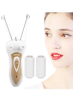 GEEPAS Geepas GLS8690 Rechargeable Ladies Epilator 1.5 W - Ideal for All Types of Skin, Electric Body Facial Hair Remover, Cotton Thread Epilator  - Image 3