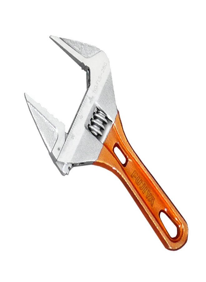 Fujiya Tools, FLS-28G-F, Short Adjustable Wrench with Grip - Image 1