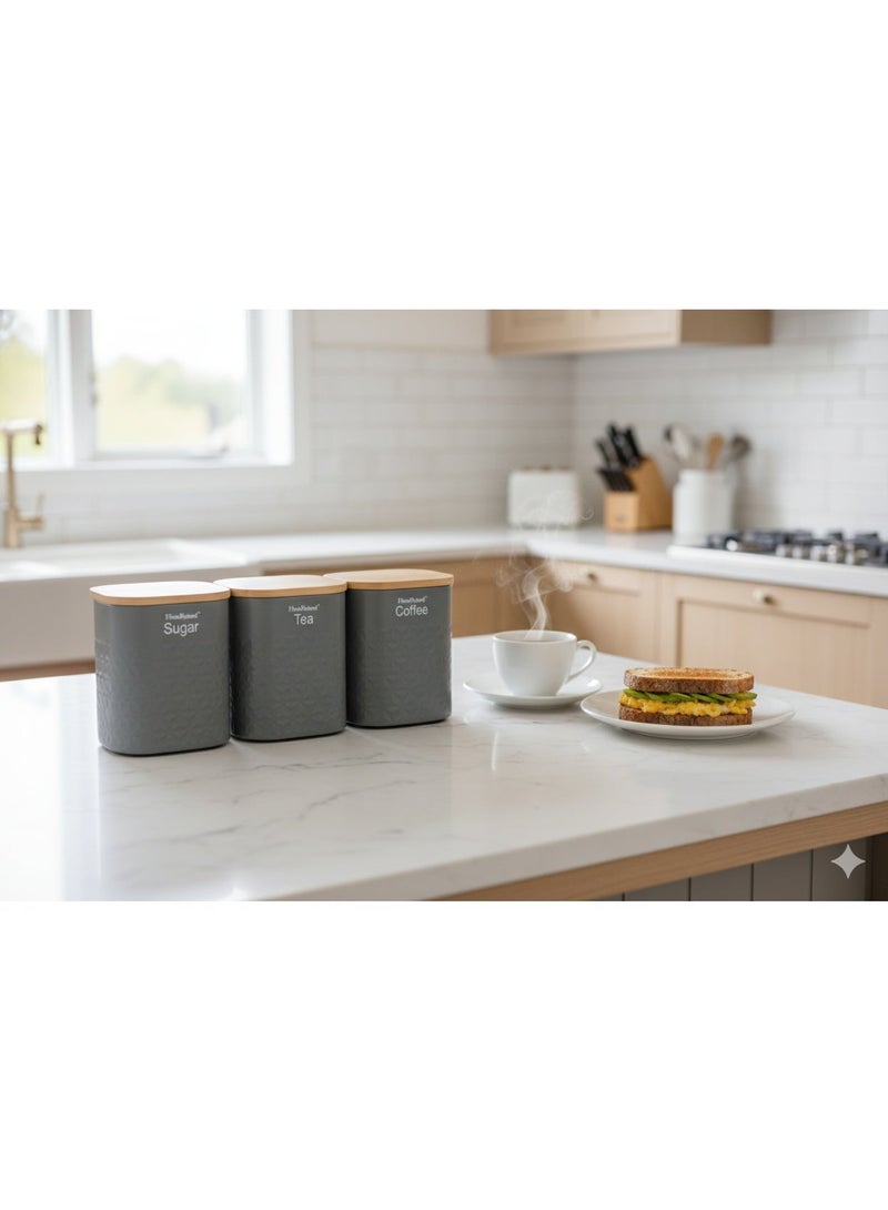 HausRoland Tea, coffee and sugar storage jars - Image 1