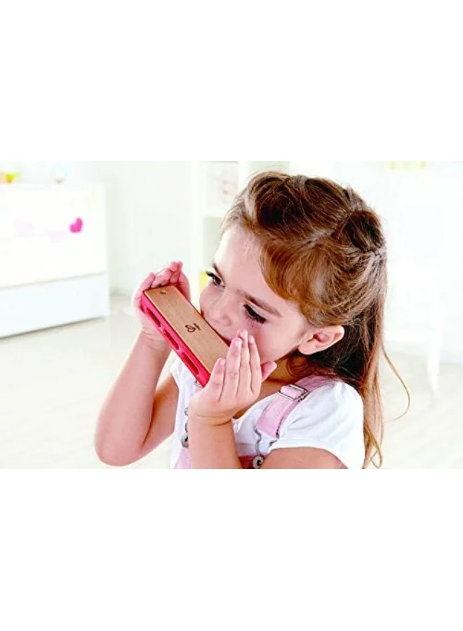 هيب Blues Harmonica - 10 Hole Wooden Musical Instrument Toy For Kids | Perfect Musical Harmonica For Beginner Kids | Music Toys | Musical Toys For Toddlers | Ages 3+ 14.4cm