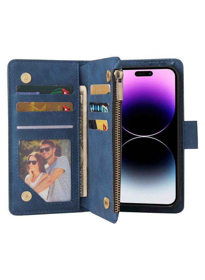 اس-توب جراب جلدي متعدد الاستخدامات مع محفظة بطاقات متعددة لهاتف iPhone 15 Pro Max - Image 4