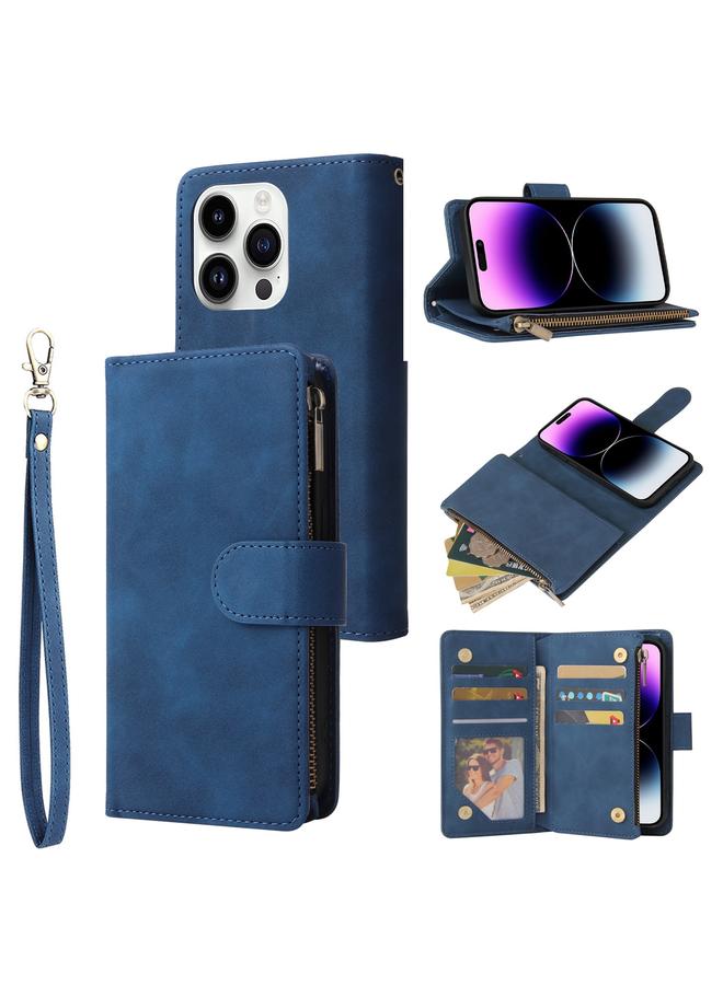 اس-توب جراب جلدي متعدد الاستخدامات مع محفظة بطاقات متعددة لهاتف iPhone 15 Pro Max - Image 1