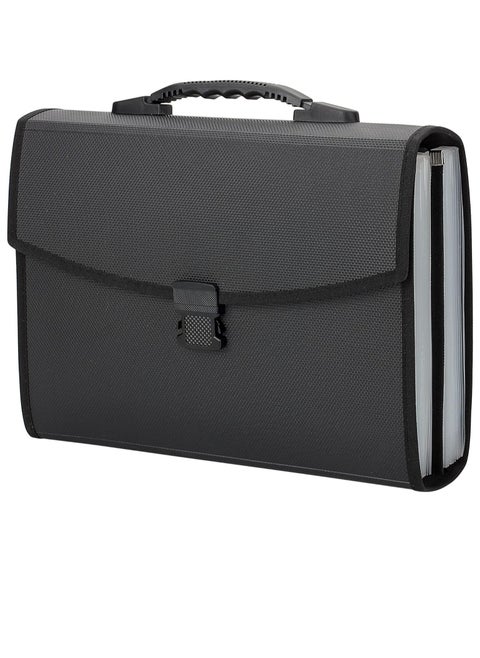 26Pockets Expanding File Folder - Upgraded Durable Buckle, Base with Ergonomic Portable Handle/Large A4 Letter Size Expandable File Organizer/Accordion Filing Document