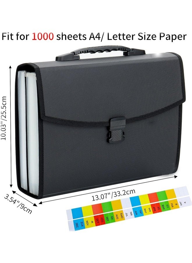 Joyelink - 26Pockets Expanding File Folder - Upgraded Durable Buckle, Base with Ergonomic Portable Handle/Large A4 Letter Size Expandable File Organizer/Accordion Filing Document - Image 1