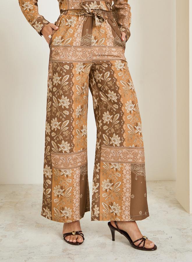 Styli Printed Shirt and Wide Leg Pants Co-ords - Image 5