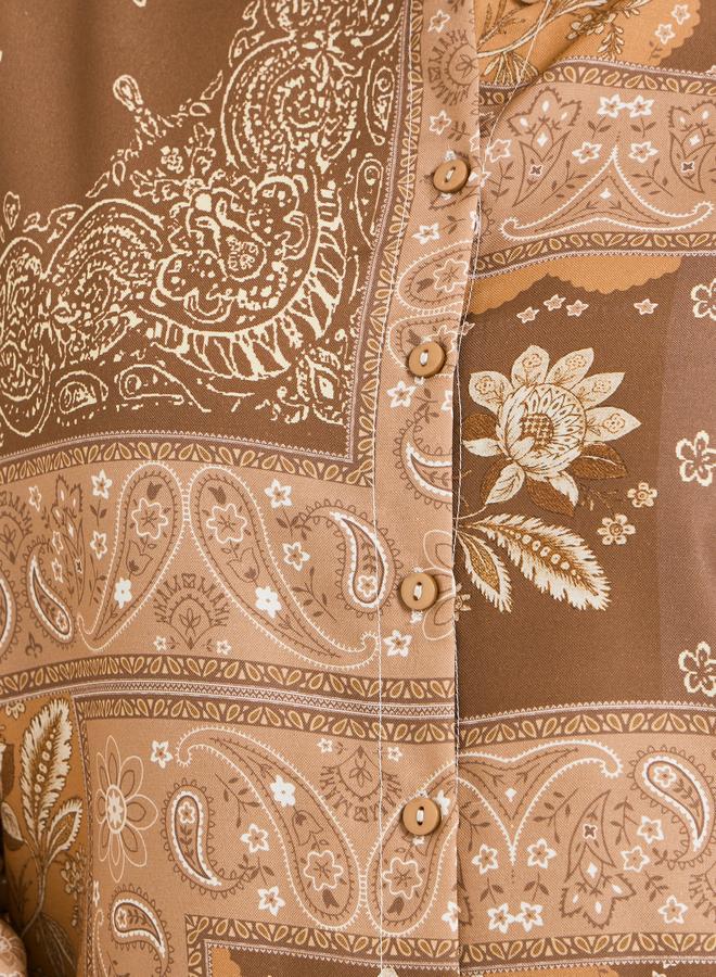 Styli Printed Shirt and Wide Leg Pants Co-ords - Image 4