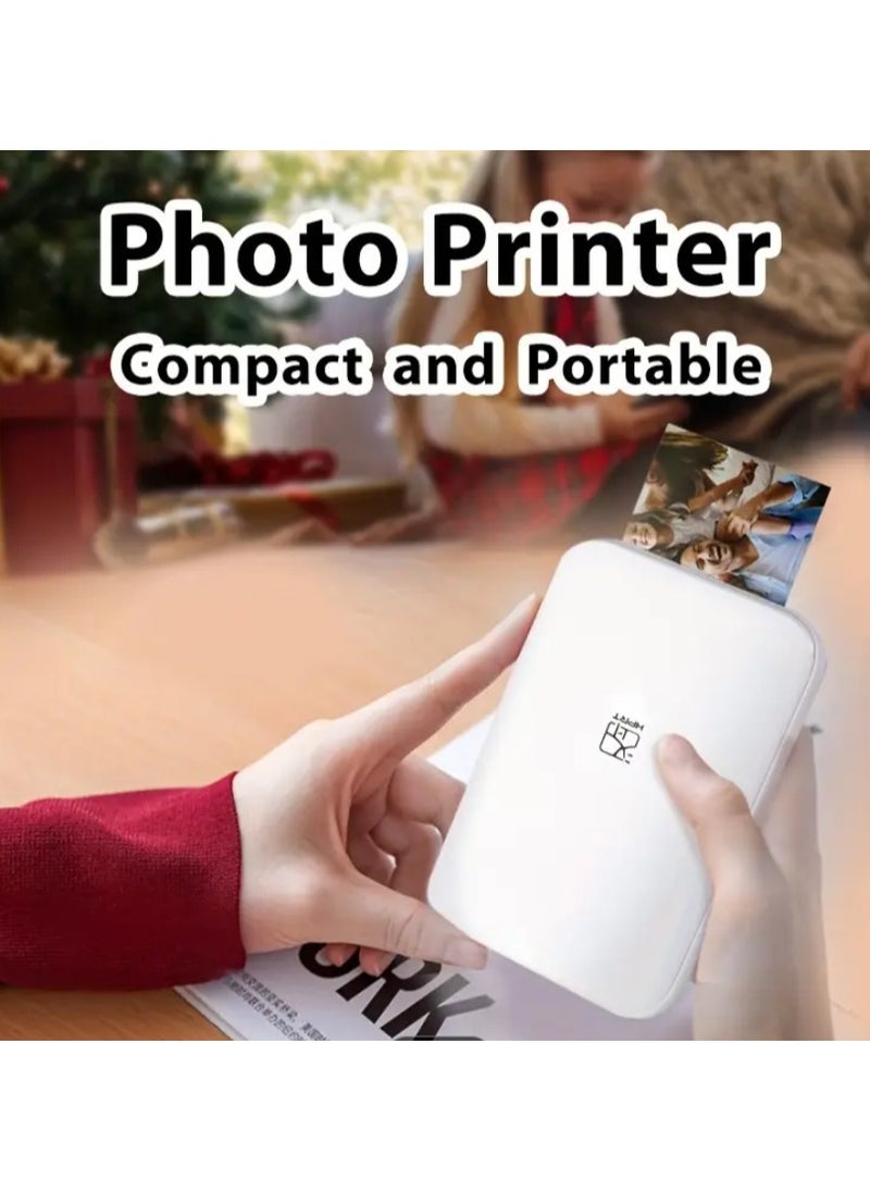 HPRT Wireless Portable Photo Printer Mini Color Printer Compatible with iOS/Android Wireless Devices, ZINK Printing, Portable Pocket Smart Printing Mobile Direct Connection Printing, Colorful High-definition Restoration  - Image 3