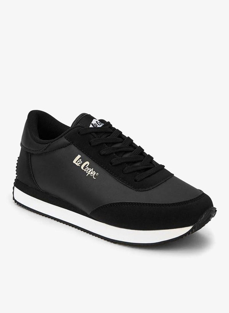 Lee Cooper Women's Panelled Lace-Up Sneakers - Image 3