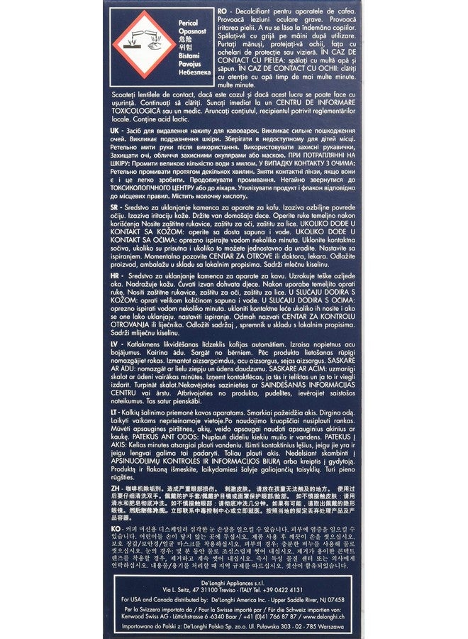 De'Longhi DeLonghi Eco Descaling Solution 5513291781 (Pack of 2) - Image 2