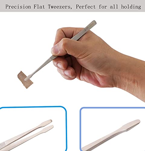 Yababa Tweezers, 5Pcs Precision Tweezers Set - Anti - Static Stainless Steel Tweezers for Electronics, Jewelry Making, Medical and Laboratory Work, Craft, Model Building, Soldering, Watch, Car Repair, Etc - Image 5