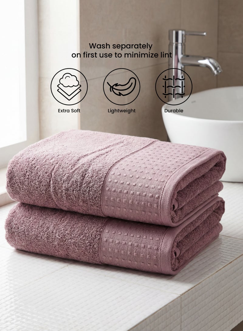 Parry Life Solo Cotton Blend Bath Towel – Highly Absorbent, Soft & Durable Bathroom Towel, Large 70×140 cm Towel - Image 2