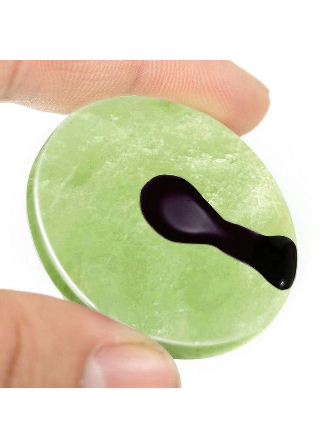 إيتشياي 3 قطعة حجر اليشم الغراء البليت لتمديد رمش مستديرة لاش تطعيم تطعيم حامل Padjade حجر كاذبة رمش البليت - Image 4