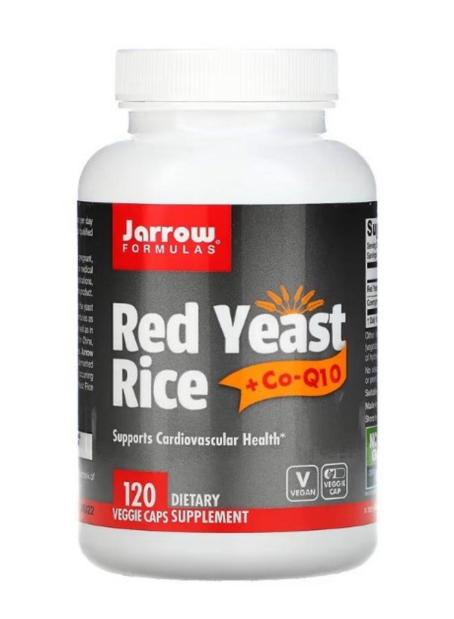jarrow formulas Red Yeast Rice  CoQ10 120 Veggie Caps - Image 1