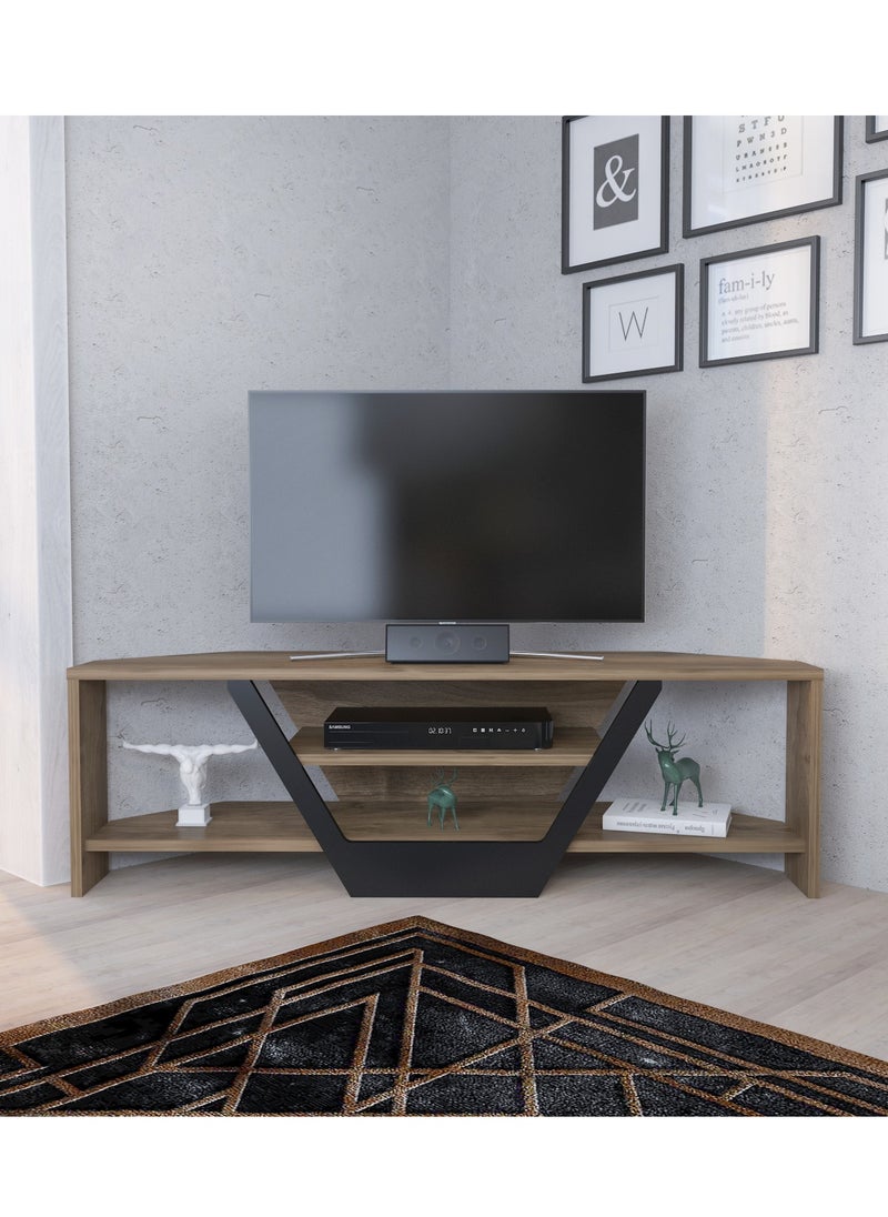 Decorotika Sares 120 cm Corner TV Unit for TVs up to 55"  - Image 1