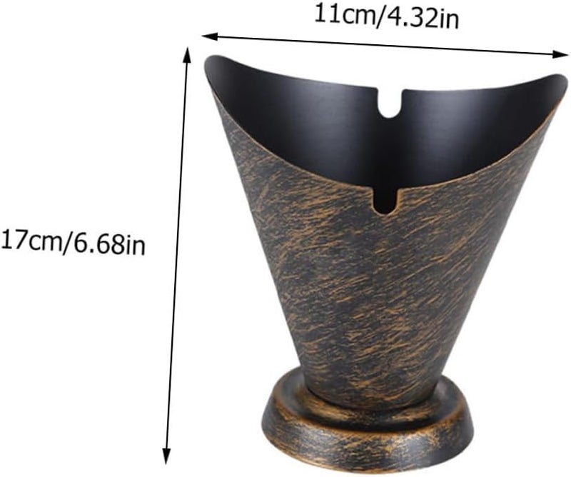 Cast Iron Ashtray Retro Decorative Smoke Ash Jar for Living Room Office Table Gift - Image 3