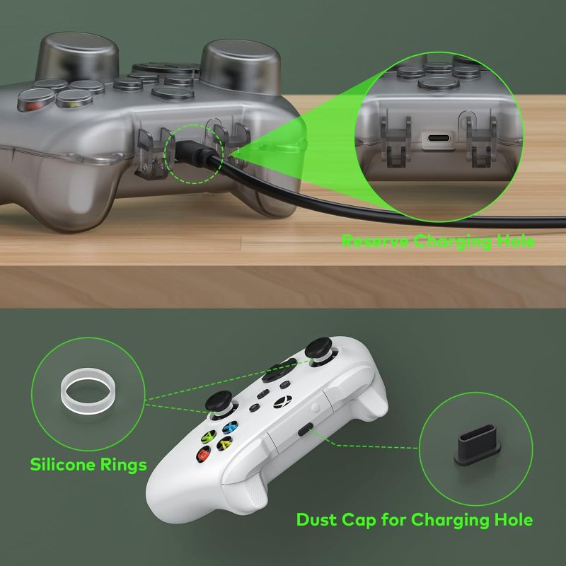 Splatoon 3 Pro Controller Case Transparent Black Semi-Hard Shell - Dust Protection Gaming Accessories - Drop-Resistant Travel Cover for Wireless Controller - Image 4