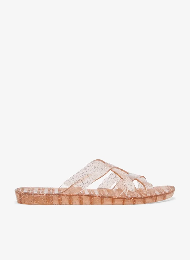 جينجر أحذية مسطحة بتفاصيل شريط جيلي