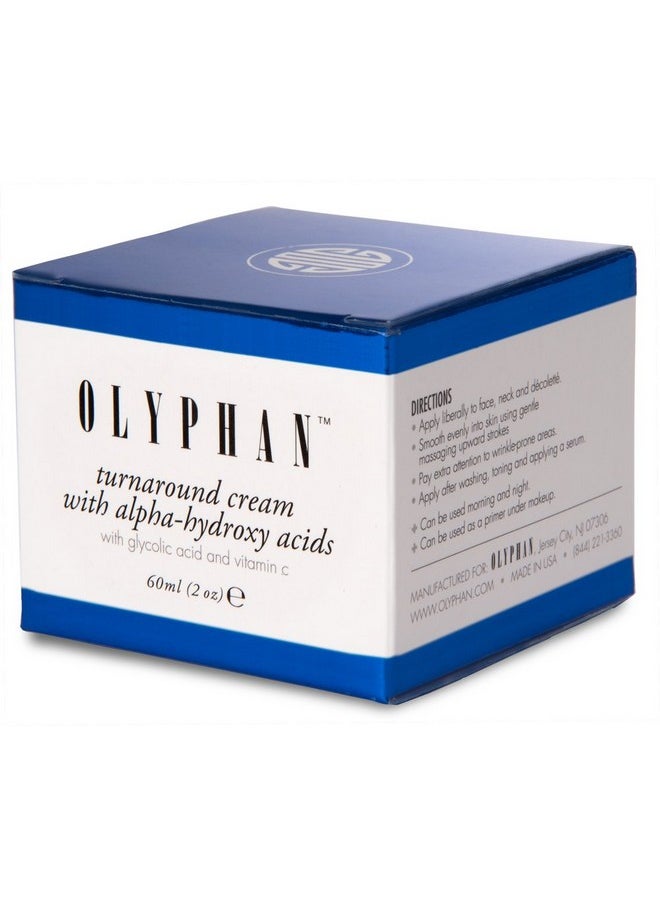OLYPHAN - Alpha Hydroxy Acid Cream For Face Best Glycolic Acid Exfoliating Face Moisturizer Anti-Aging Cream With Aha For Acne Prone Skin; Day - Night Natural Exfoliator For Women Or Men - Image 1