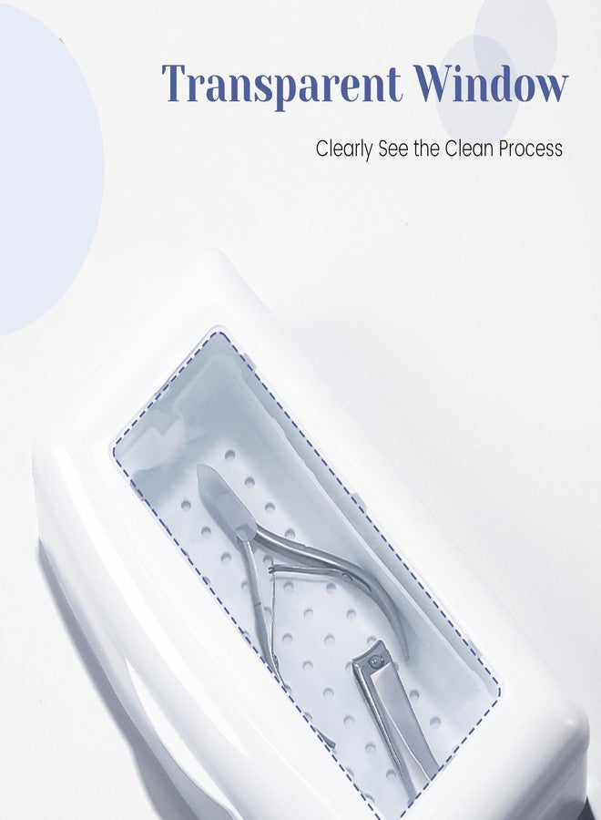 SULLMAR Nail Tool Sterilizers Nail Soaking Tray Box Cleaner Pot for Eyelash Scissors Tweezers Nail Art Tools Manicure Lash Soaking Tray Clean Box - Image 4