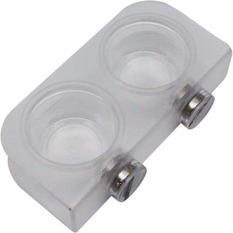 Abustle pig Magnetic Reptile Feeding Cups, Acrylic Gecko Feeding Ledge with 10 pcs Food Cups,Reptile Food and Water Dish Bowl for Geckos,Chameleon,Corn Snake,Iguana (F-2) - Image 3