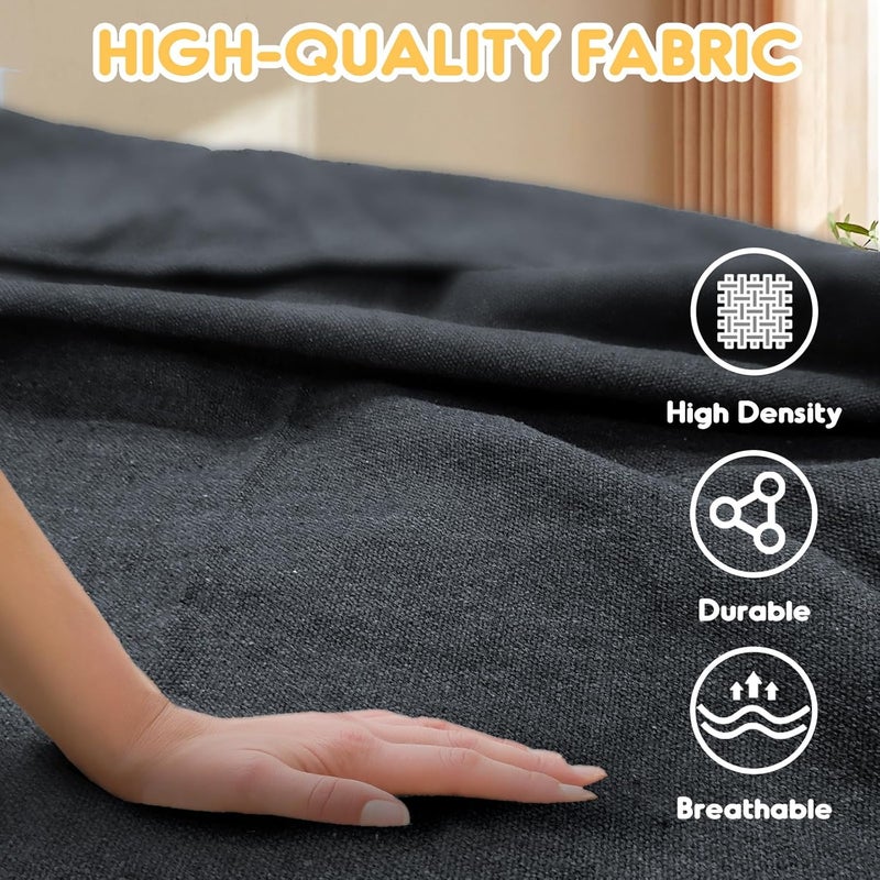 Anyoo Cotton Hammock Portable Camping Hammocks for Hanging Sturdy Garden Comfortable Fabric Hammock with Tree Straps Up to 660lbs with Travel Bag for Camping Outdoor/Indoor Patio Backyard - Image 3