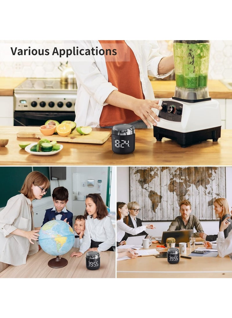 Pretocter - LED Digital Timer 199minutes Countdown Countup Timer with Large  Display Volume Adjustment, Timer for Cooking, Classroom Time for Kids and Teachers (Black) - Image 1