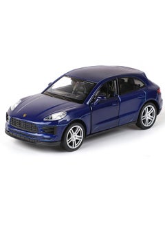 Generic 1/36 Porsche Macan Car Model, Porsche Model Car, Zinc Alloy Toy Car for Kids, Pull Back SUV Vehicles Toy Car for Toddlers Kids Boys Girls Gift (Blue)  - Image 1