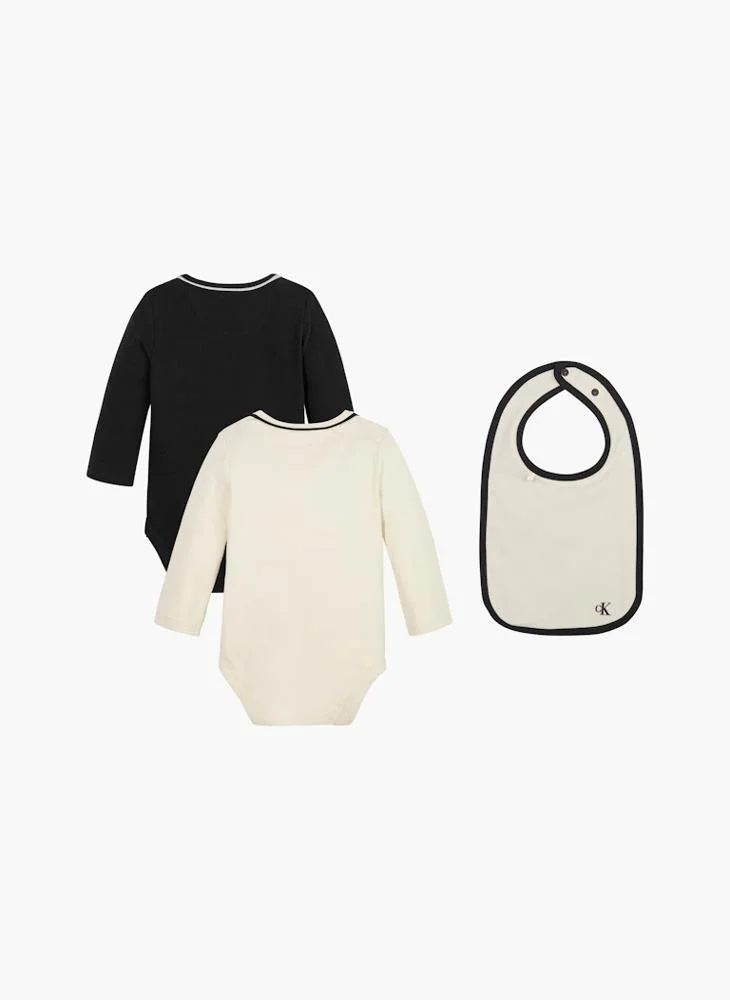 كالفن كلاين جينز Kids Monogram Bib Giftpack