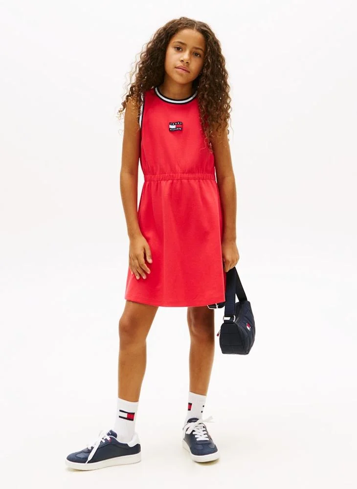 TOMMY HILFIGER Kids Wavy Flag Sleevless Dress