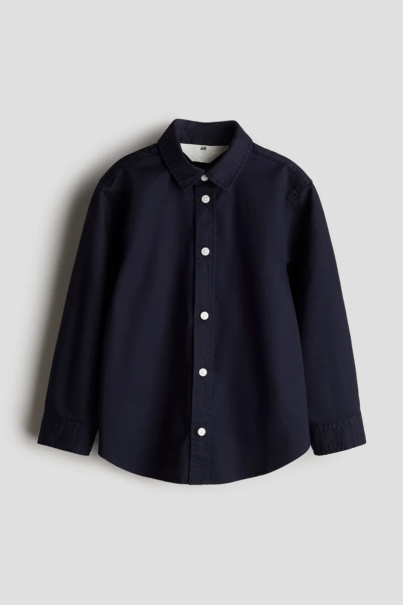 H&M Long-sleeved cotton shirt