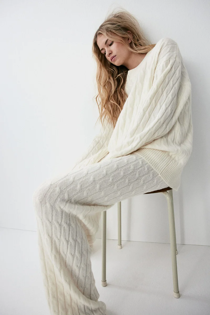 H&M Cable-knit trousers