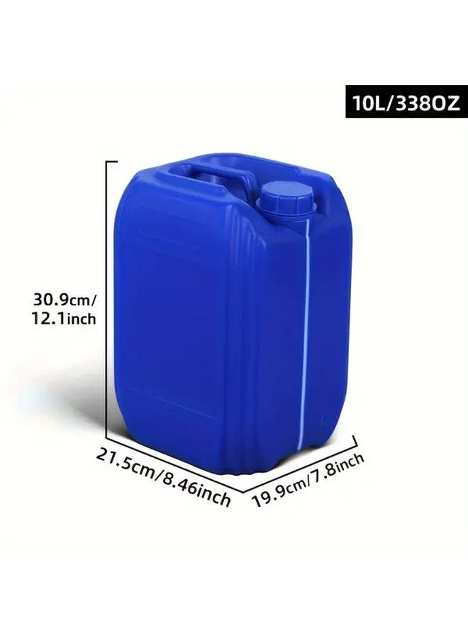 10L Blue Square HDPE Food Grade Storage Bucket With Liquid Level Line - Image 1