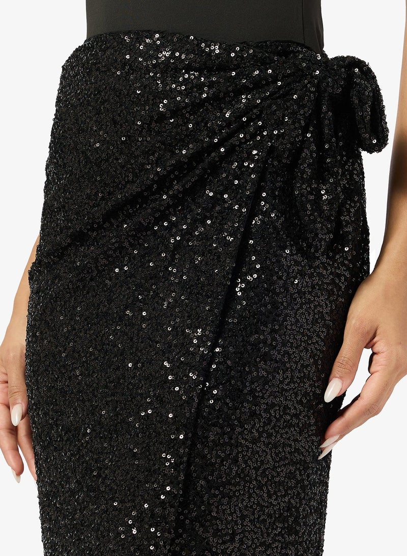 Ginger Sequin Wrap Around Skirt - Image 4