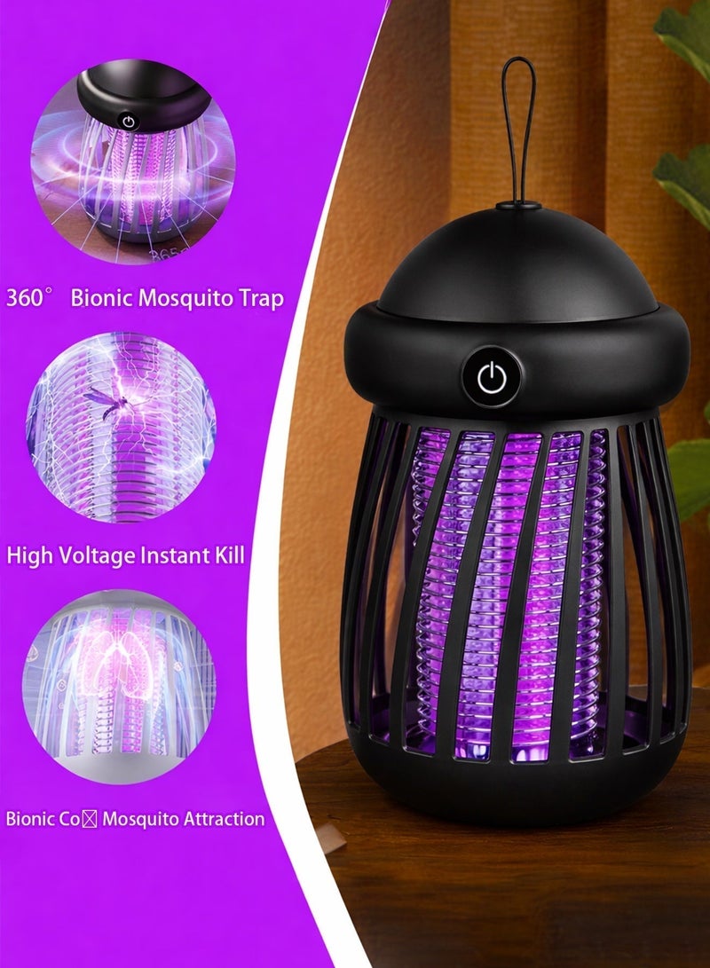 Ump Portable Bug Zapper and Electric Mosquito Killer Lamp, Built-in Rechargeable Battery,with Powerful Electric Shock and UV Lighting,Indoor, Outdoor, Garden & Camping Use - Image 3