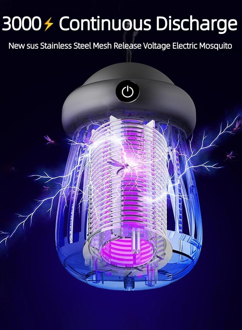 Ump Portable Bug Zapper and Electric Mosquito Killer Lamp, Built-in Rechargeable Battery,with Powerful Electric Shock and UV Lighting,Indoor, Outdoor, Garden & Camping Use - Image 4