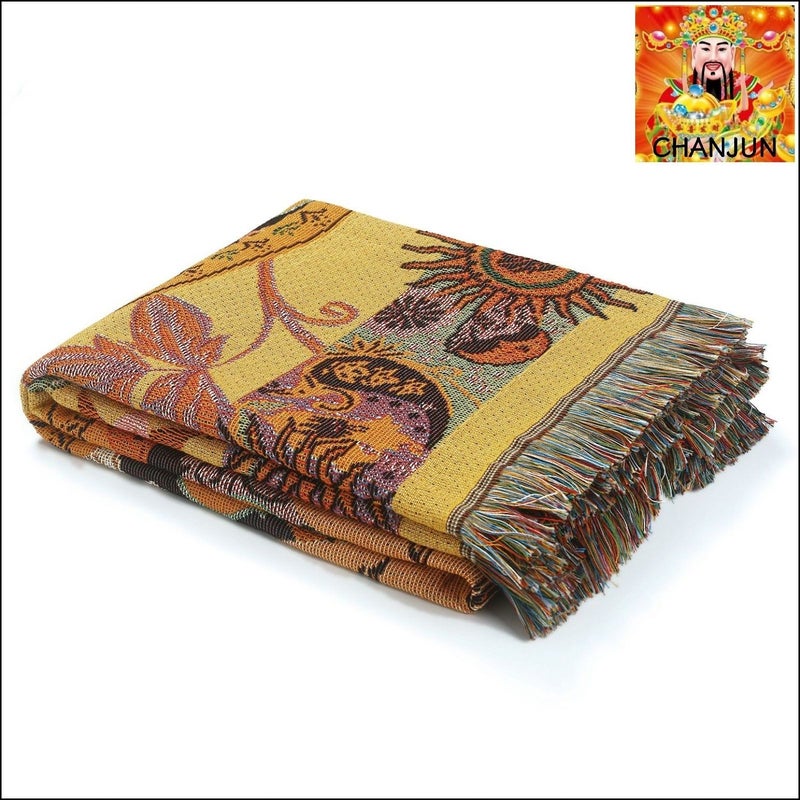 بطانية بوهيمية مايكروفايبر محبوكة 130x160 سم - Image 5