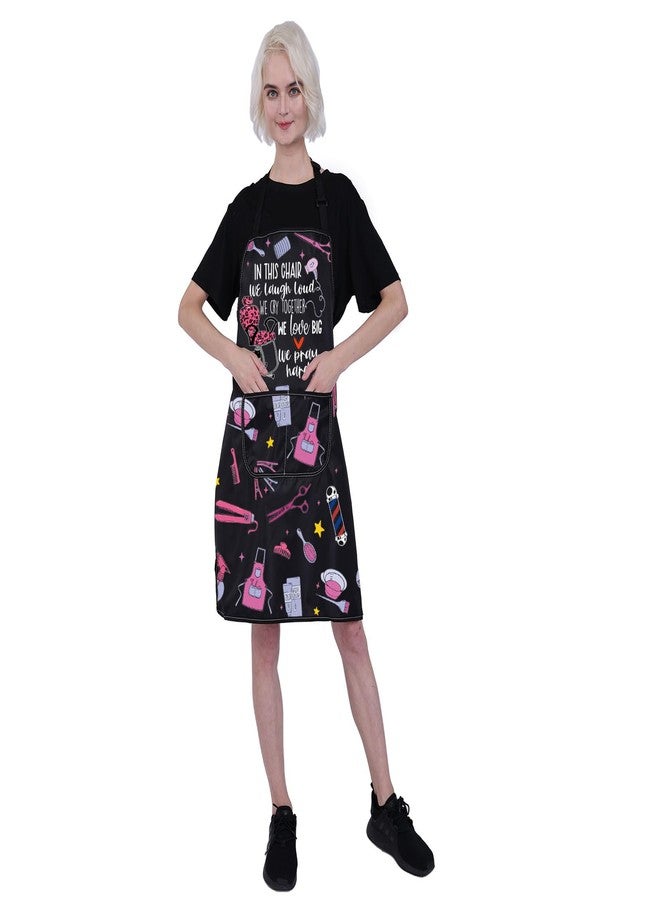 BNQL Hair Stylist Apron with Pockets Hairdresser Gifts Hair Stylist Gifts Cosmetologists Gifts Beauty Salon Aprons Barber Apron - Image 4